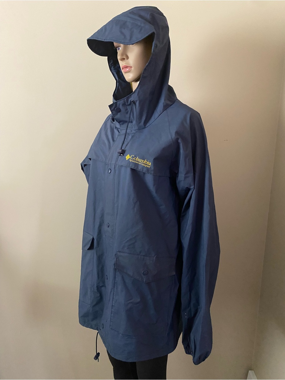 Columbia PVC Rain coat jacket, men’s large
